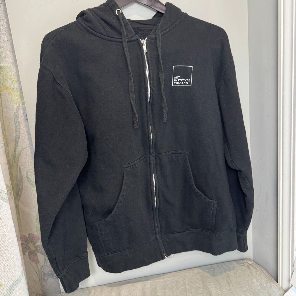 Art Institute Chicago Black Zip Hoodie Independent Trading Co. Womens Medium